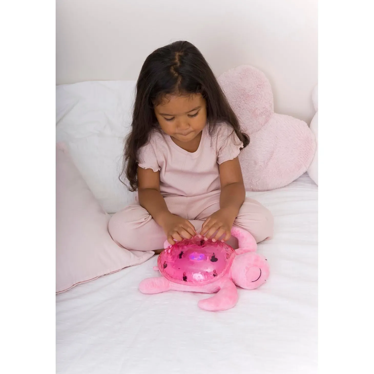 Cloud b Veilleuse projection musicale Tranquil Turtle Rose