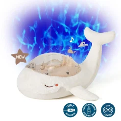 Cloud b Veilleuse Tranquil Whale Rechargeable Blanc