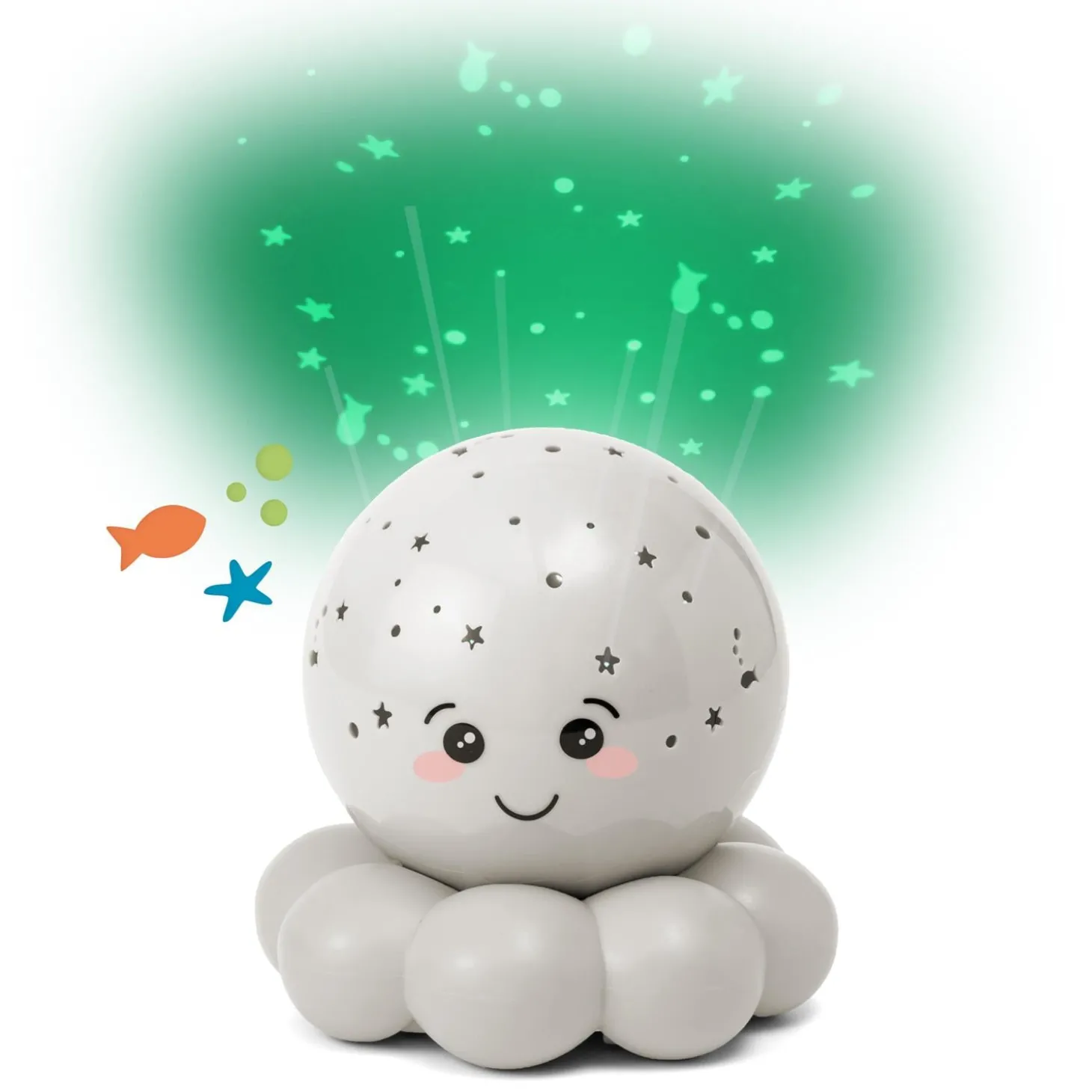 Cloud b Veilleuse Twinkles To Go Octo Vert Pastel