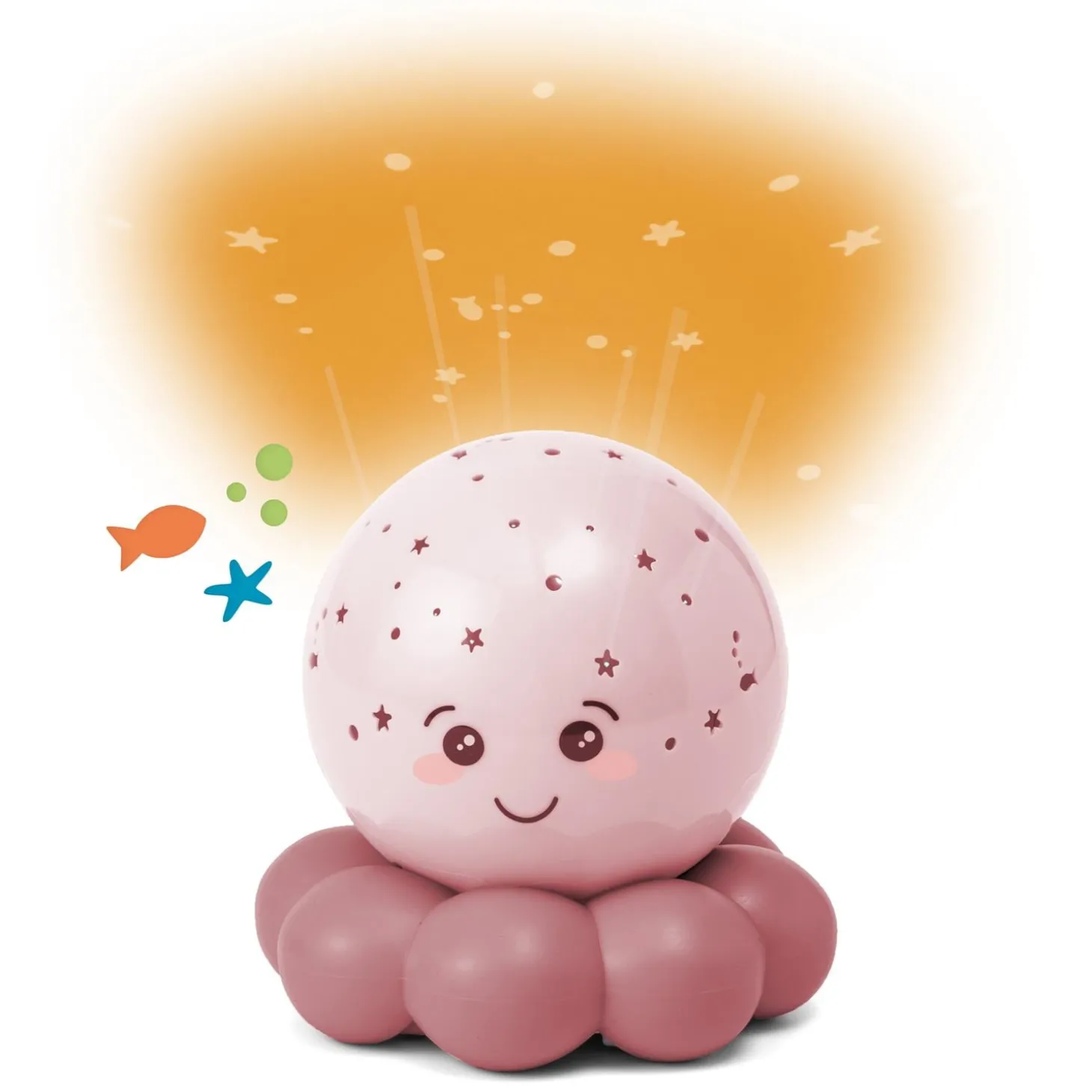 Cloud b Veilleuse Twinkles To Go Octo Gris Pastel