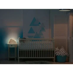 COLORLIGHT                    Veilleuse et Enceinte musicale en bois    Nuage