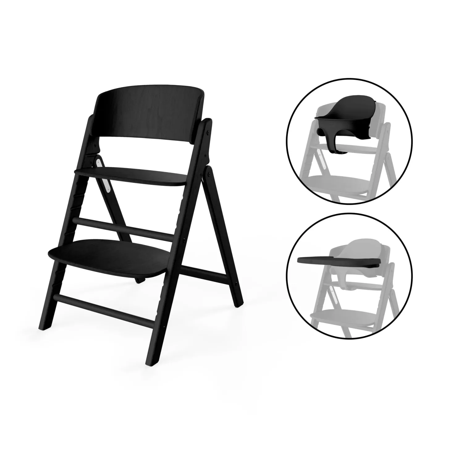 Cybex Chaise Haute Click & Fold 3-en-1 Stunning Black
