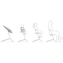 Cybex                    Chaise haute Lemo 3 en 1    Sand White