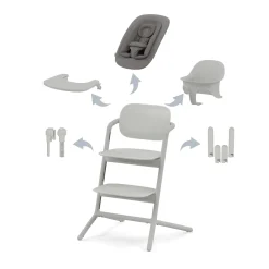 Cybex                    Chaise haute Lemo 4 en 1    Suede Grey