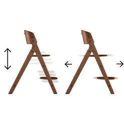 Cybex Chaise haute Évolutive Pliante Click & Fold 4-en-1 All Natural Dark