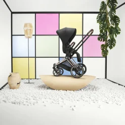 Cybex                    Châssis poussette Priam    Chrome Black