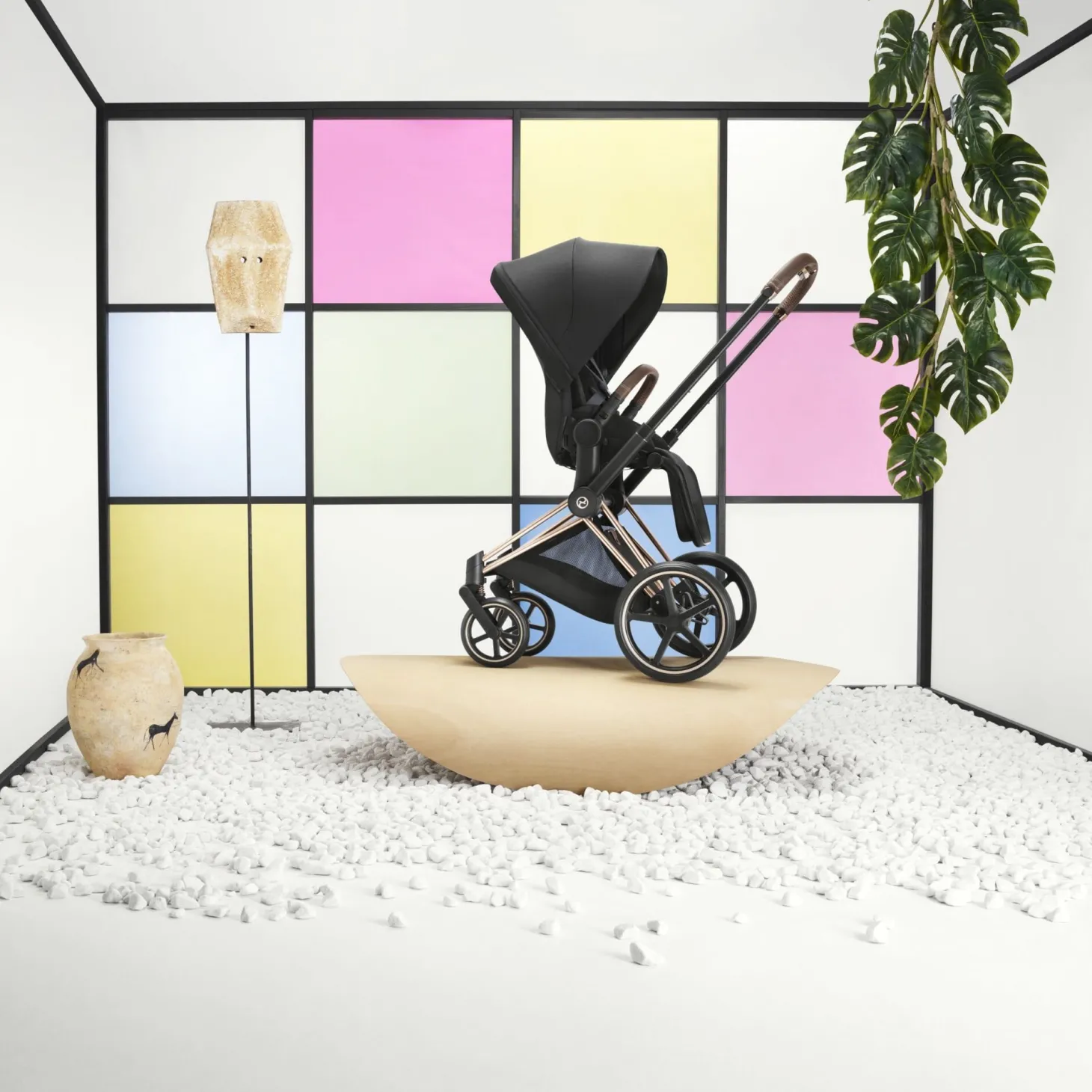 Cybex Châssis poussette Priam Chrome Black