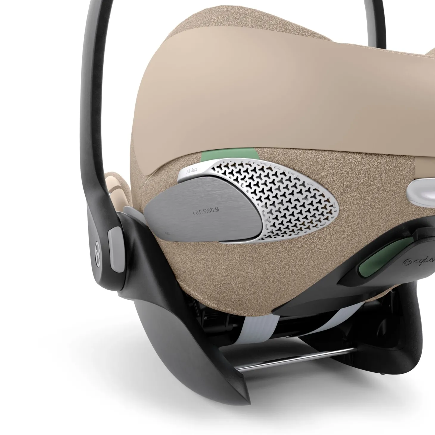 Cybex Coque Auto Cloud T i-Size Tissu Plus Cozy Beige