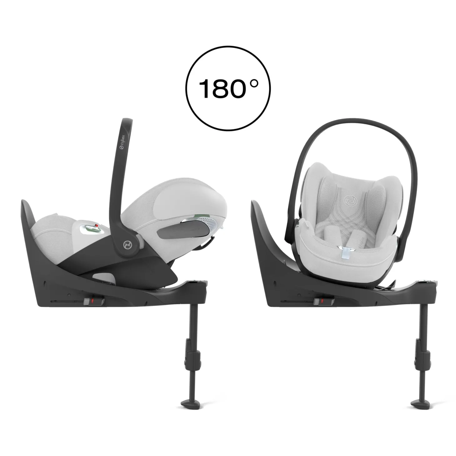 Cybex Coque Auto Cloud T i-Size Tissu Plus Platinum White