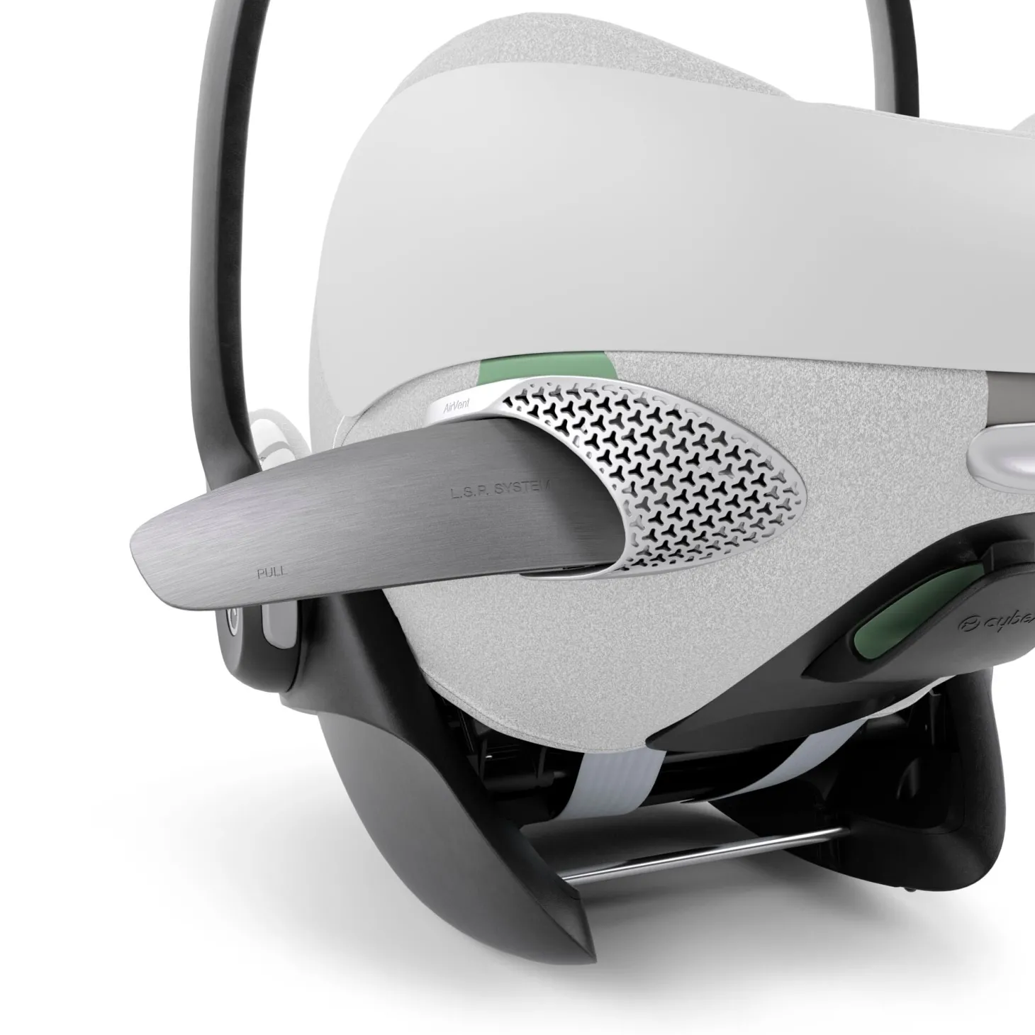 Cybex Coque Auto Cloud T i-Size Tissu Plus Platinum White