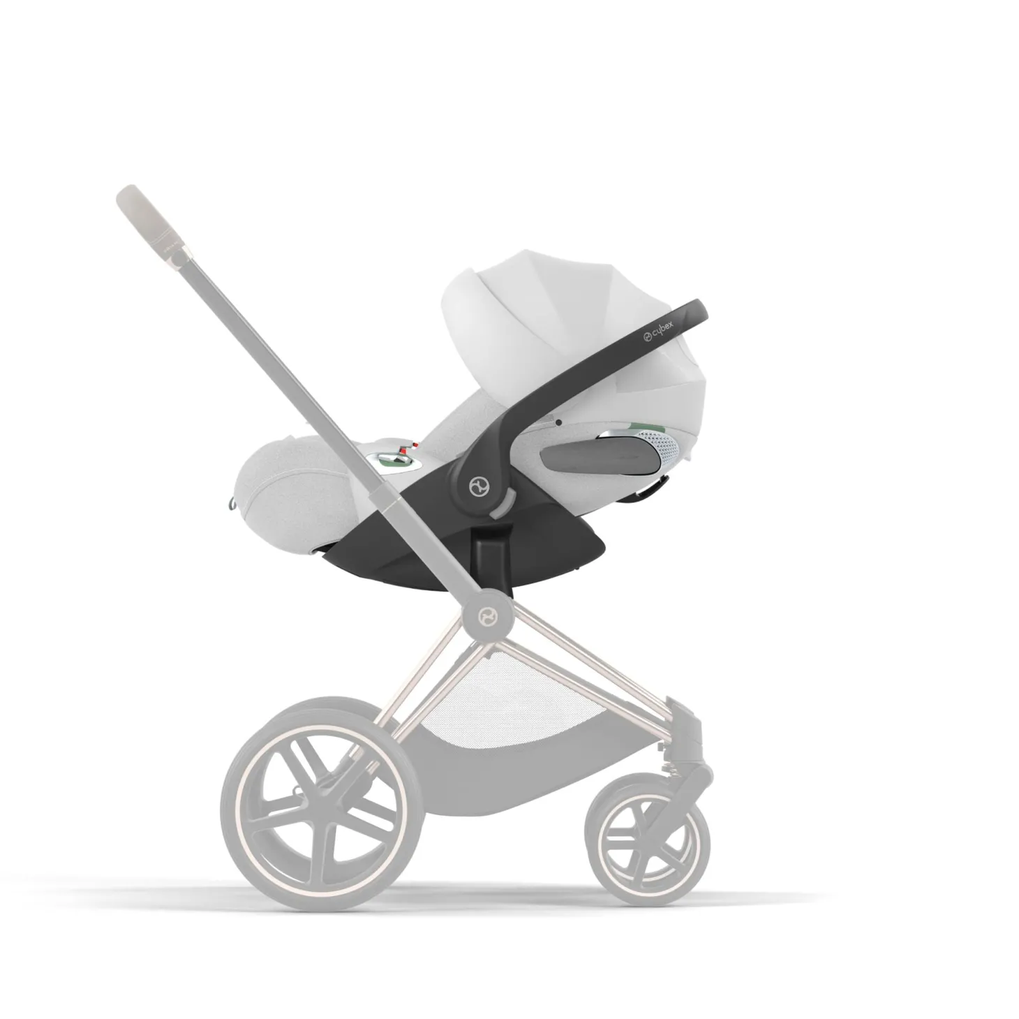 Cybex Coque Auto Cloud T i-Size Tissu Plus Platinum White