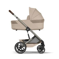 Cybex                    Duo Poussette Balios S Lux + Nacelle Cot S Lux    Châssis Taupe/Almond Beige