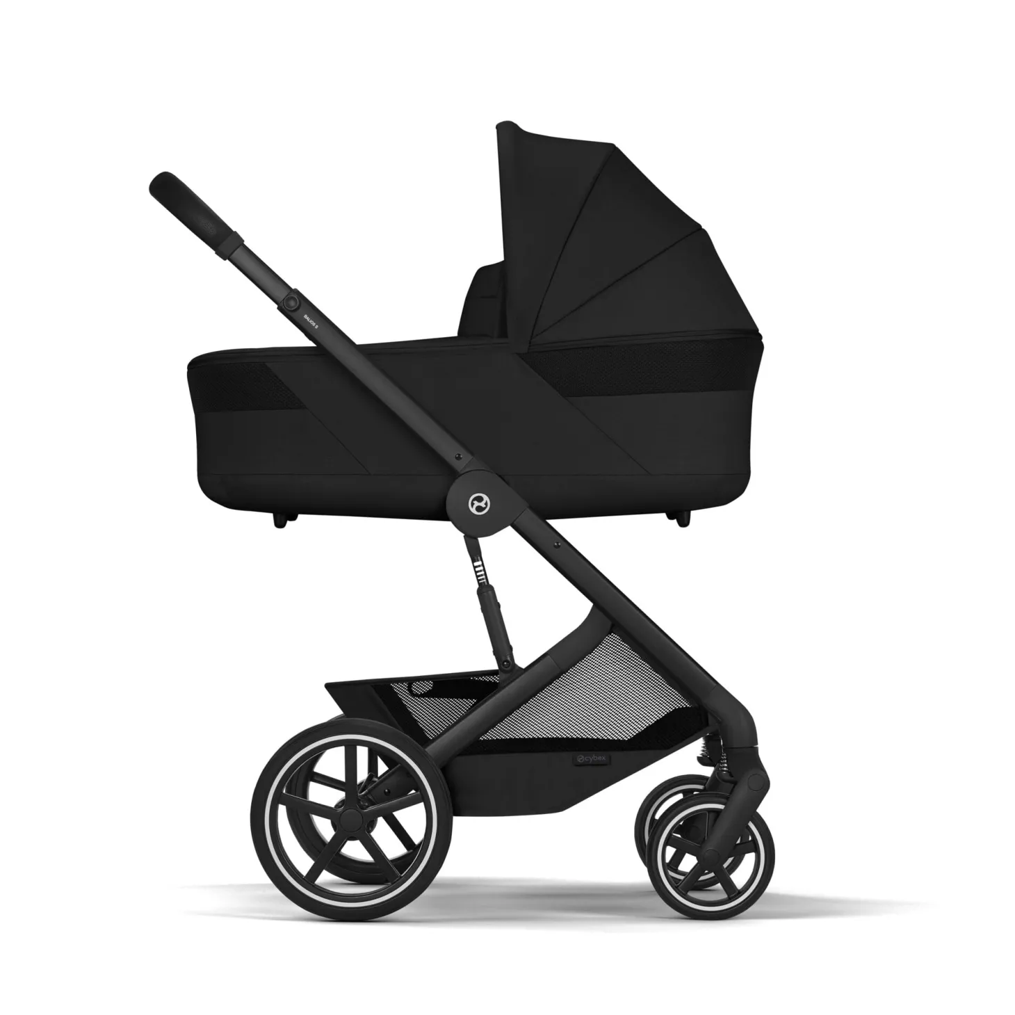 Cybex Duo Poussette Balios S Lux + Nacelle Cot S Lux Châssis Noir/Moon Black