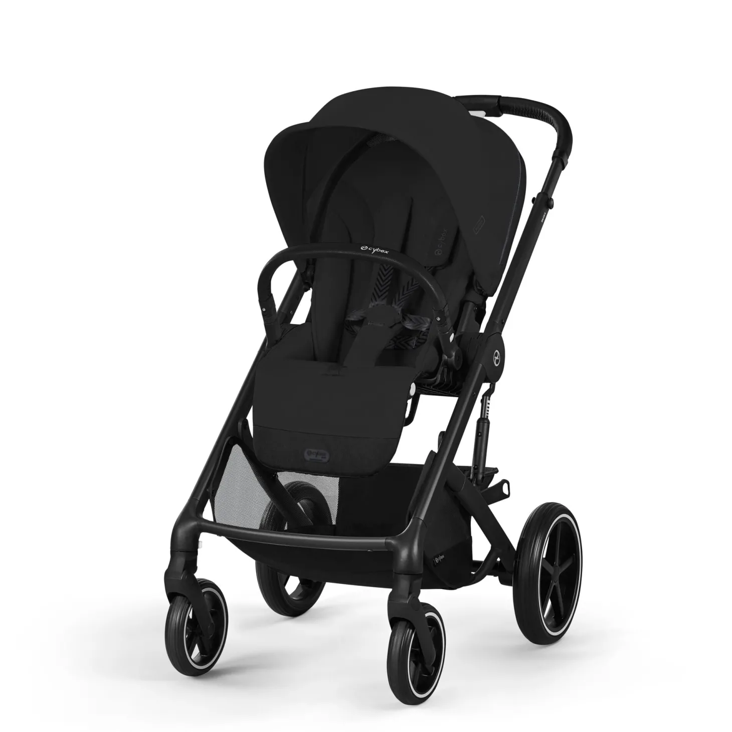 Cybex Duo Poussette Balios S Lux + Nacelle Pliable Châssis noir/Moon Black
