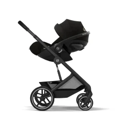 Cybex Duo Poussette Balios S Lux + Nacelle Pliable Châssis noir/Moon Black