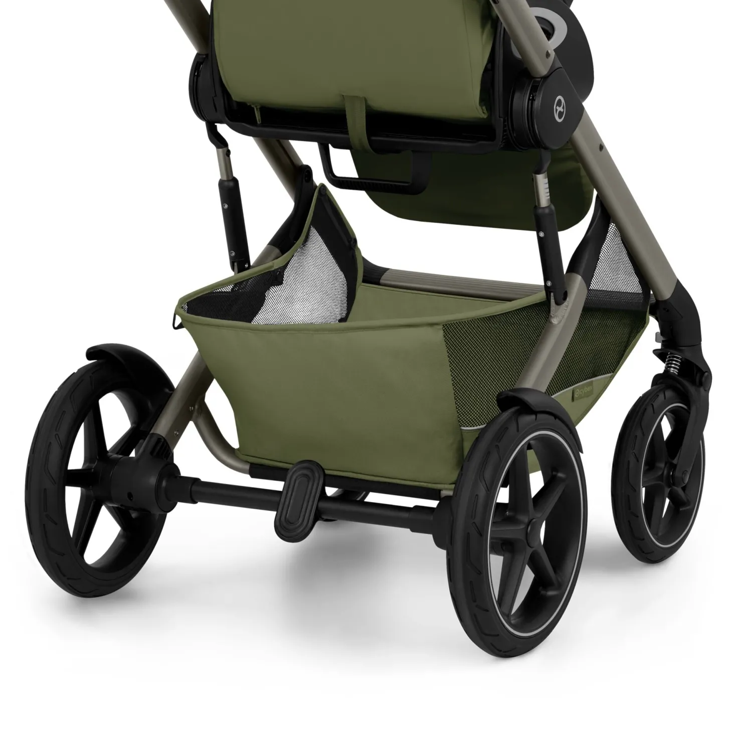 Cybex Duo poussette Talos S Lux + Nacelle pliable Châssis Taupe/Stormy Blue