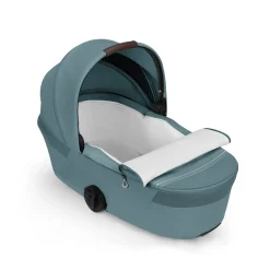 Cybex Duo poussette Talos S Lux + Nacelle pliable Châssis Taupe/Stormy Blue