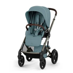 Cybex Duo poussette Talos S Lux + Nacelle pliable Châssis Taupe/Stormy Blue