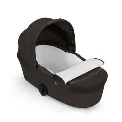 Cybex Duo poussette Talos S Lux + Nacelle pliable Châssis Taupe/Chocolate Brown