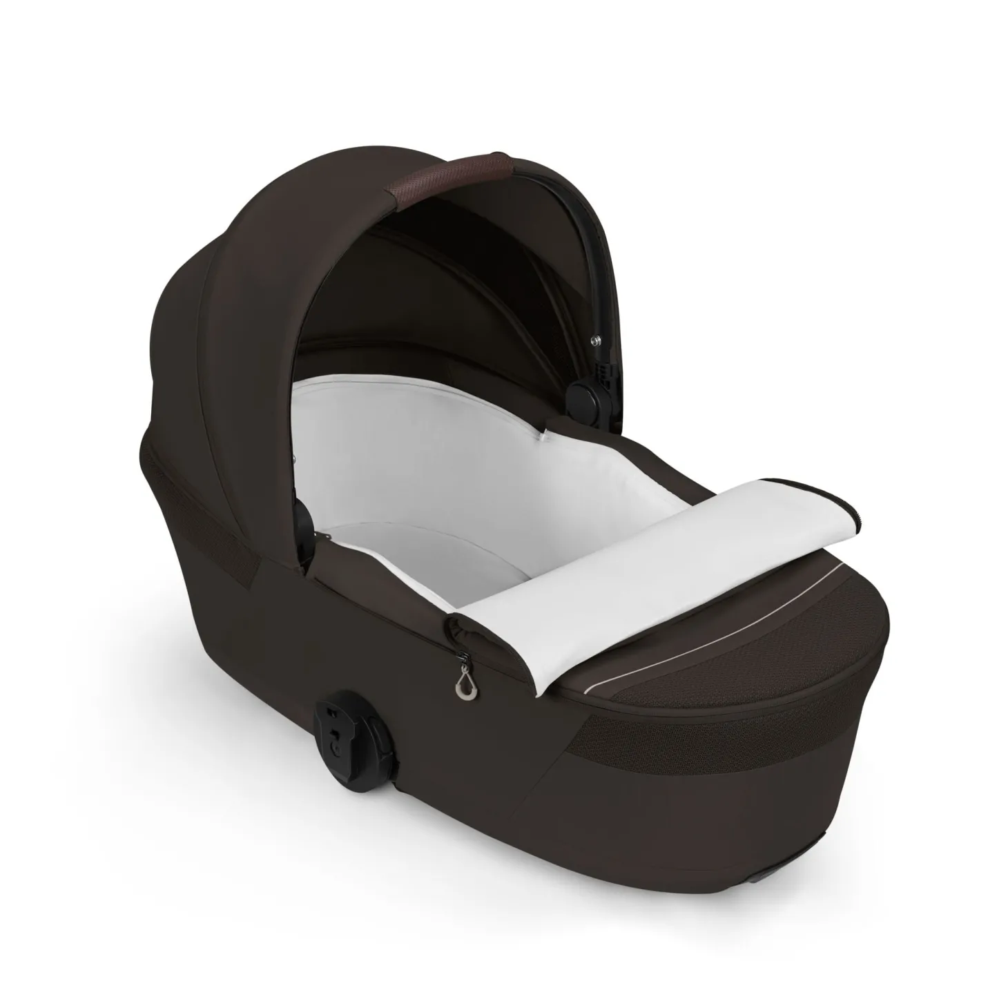 Cybex Duo poussette Talos S Lux + Nacelle pliable Châssis Taupe/Chocolate Brown