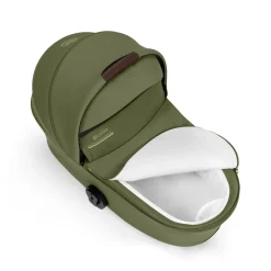 Cybex Duo poussette Talos S Lux + Nacelle pliable Châssis Taupe/Moss Green