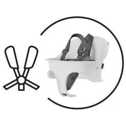 Cybex                    Harnais pour Chaises Hautes Lemo 2 Click & Fold    Light Grey