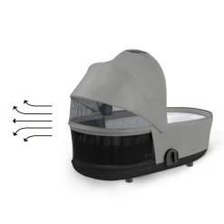 Cybex                    Nacelle Luxe pour Poussette Mios 3    Mirage Grey