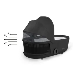 Cybex                    Nacelle Luxe pour Poussette Mios 3    Sepia Black