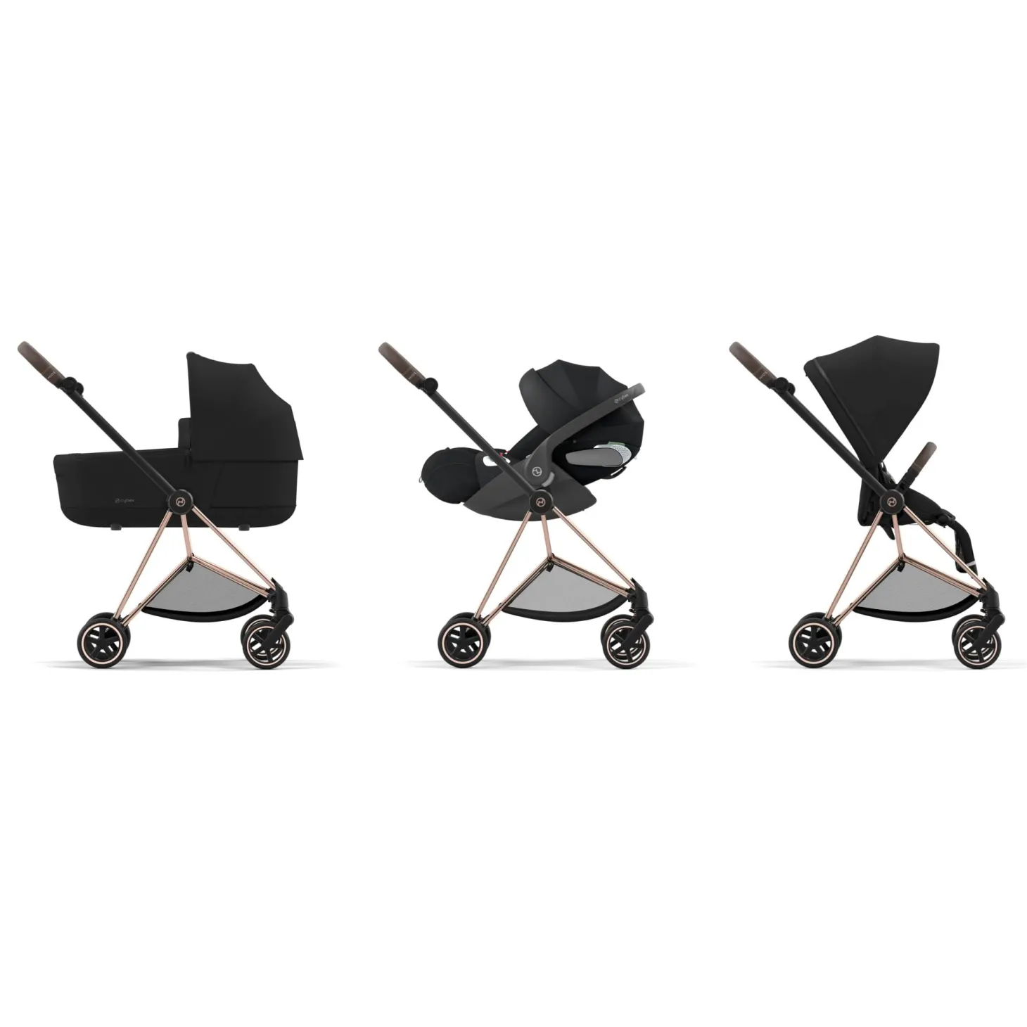 Cybex Nacelle Luxe pour Poussette Mios 3 Sepia Black