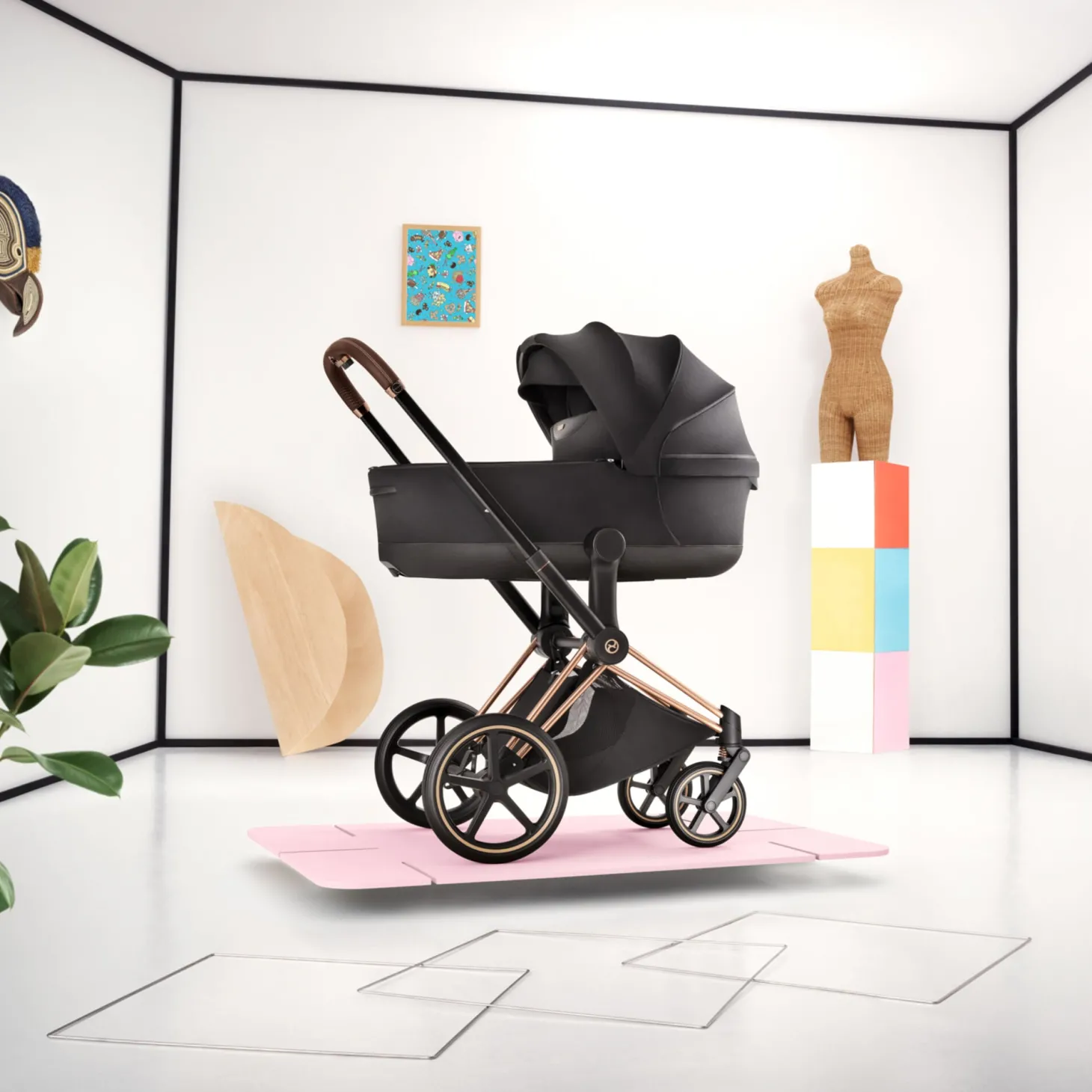 Cybex Nacelle pliable luxe Priam Peach Pink