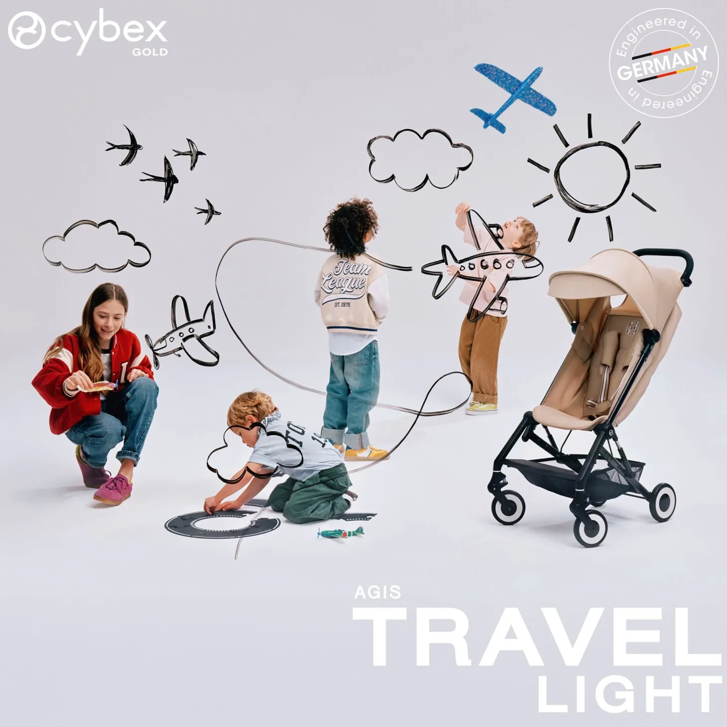 Cybex Poussette Agis Almond Beige