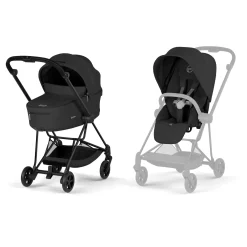 Cybex                    Poussette citadine avec nacelle pliable Duo Mios     Châssis Matt Black / Sepia Black