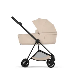 Cybex                    Poussette citadine avec nacelle pliable Duo Mios     Châssis Matt Black / Cozy Beige