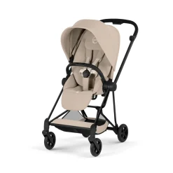 Cybex                    Poussette citadine avec nacelle pliable Duo Mios     Châssis Matt Black / Cozy Beige