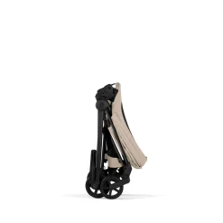 Cybex                    Poussette citadine avec nacelle pliable Duo Mios     Châssis Matt Black / Cozy Beige