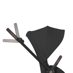 Cybex                    Poussette citadine avec nacelle pliable Duo Mios     Châssis Matt Black / Cozy Beige