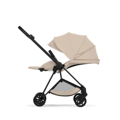 Cybex                    Poussette citadine avec nacelle pliable Duo Mios     Châssis Matt Black / Cozy Beige