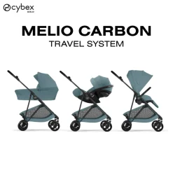 Cybex                    Poussette Citadine Ultra Légère Melio Carbon     Stormy Blue