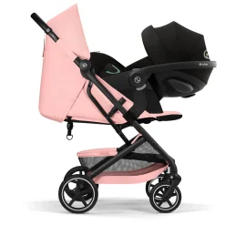 Cybex Poussette Compacte et Citadine Beezy Châssis Noir - Candy Pink