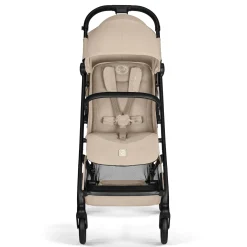 Cybex Poussette Compacte et Citadine Beezy Châssis Noir - Almond Beige