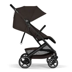 Cybex                    Poussette Compacte et Citadine Beezy     Châssis Noir - Chocolate Brown