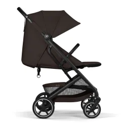 Cybex                    Poussette Compacte et Citadine Beezy     Châssis Noir - Chocolate Brown