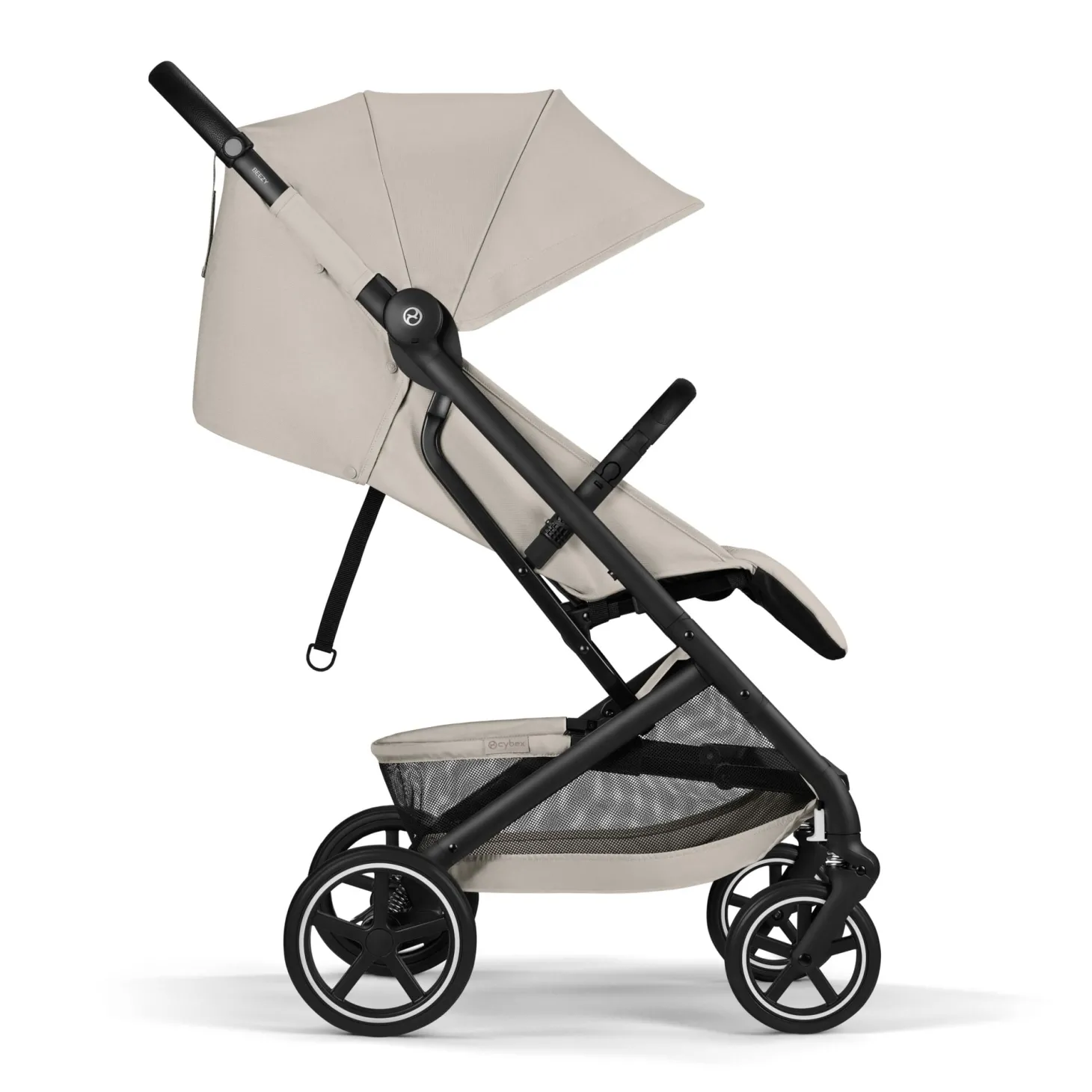 Cybex Poussette Compacte et Citadine Beezy Châssis Noir- Dune Grey