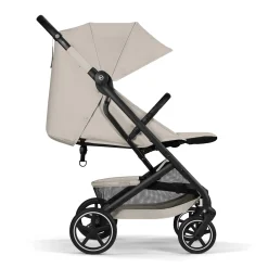 Cybex Poussette Compacte et Citadine Beezy Châssis Noir- Dune Grey