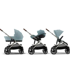 Cybex                    Poussette Gazelle S    Silver - Stormy Blue