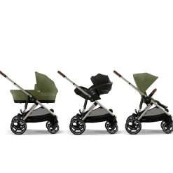Cybex Poussette Gazelle S Silver - Moss Green
