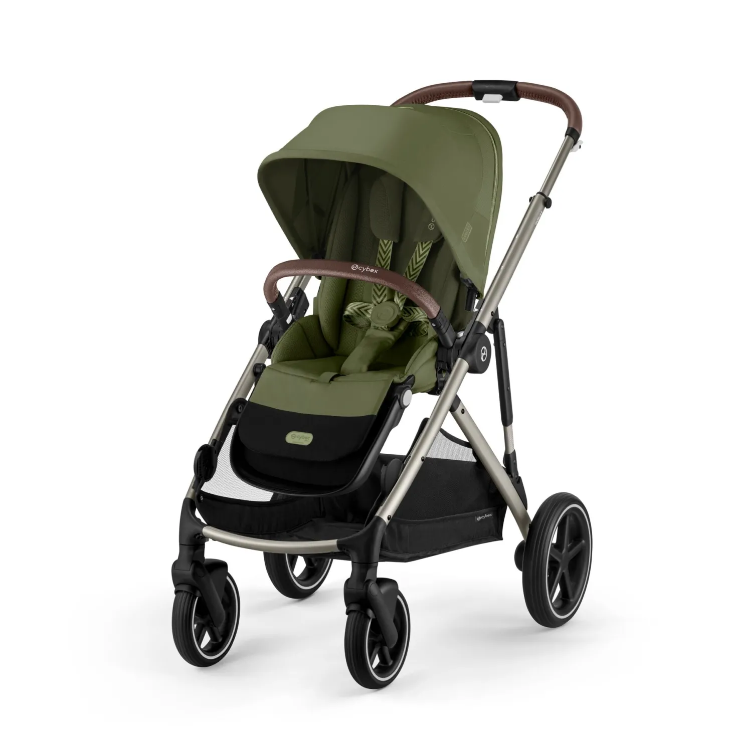 Cybex Poussette Gazelle S Silver - Moss Green
