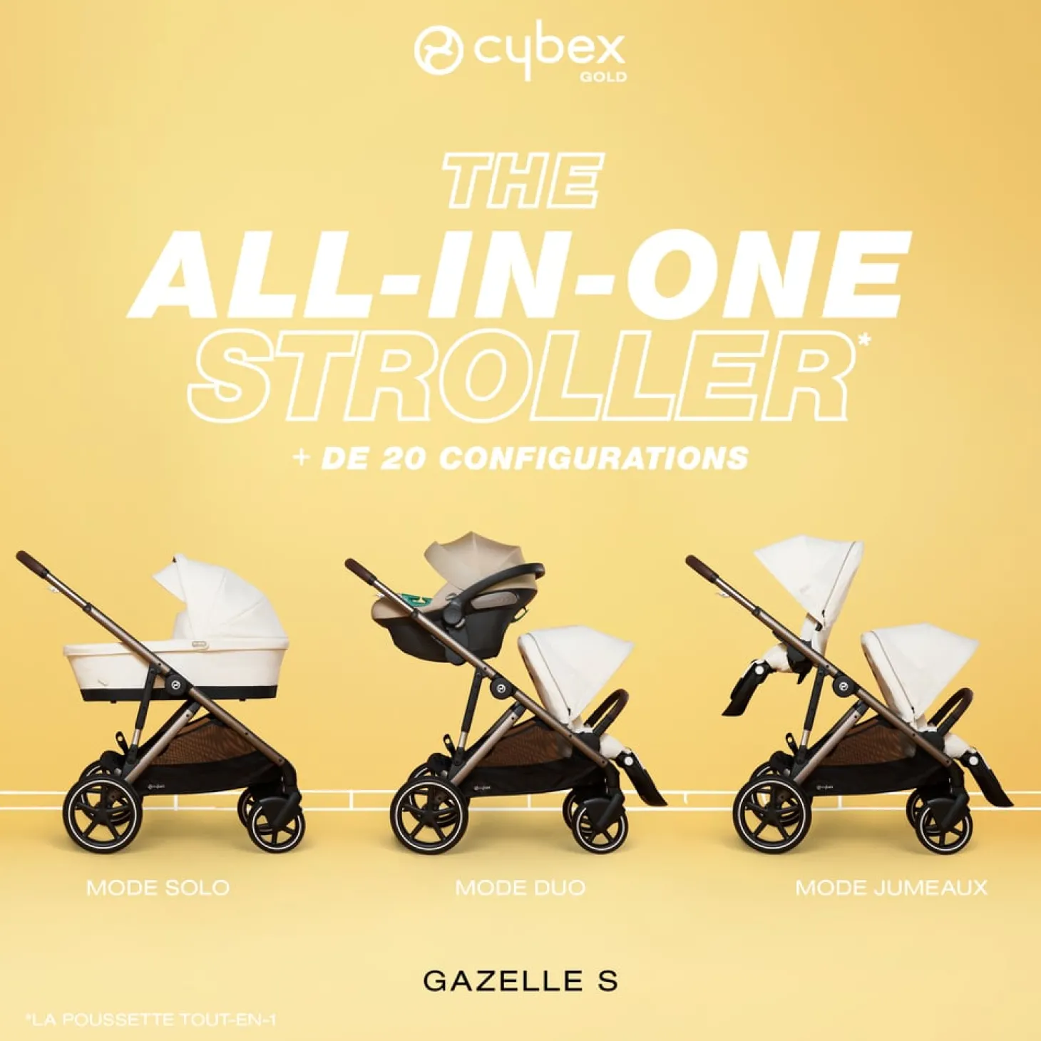 Cybex Poussette Gazelle S Silver - Moss Green