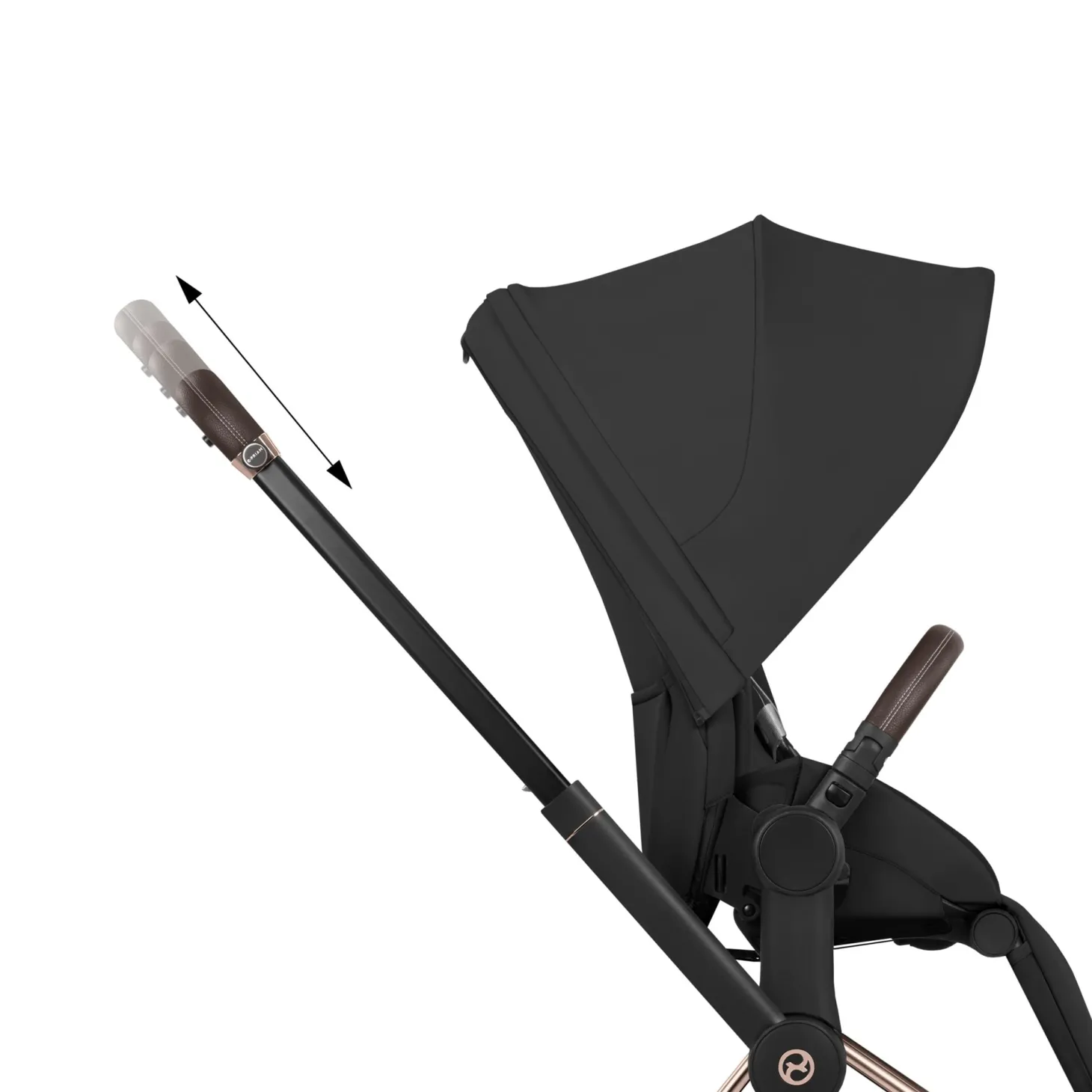 Cybex Poussette électrique tout-terrain Duo e-PRIAM Rose Gold / Sepia Black