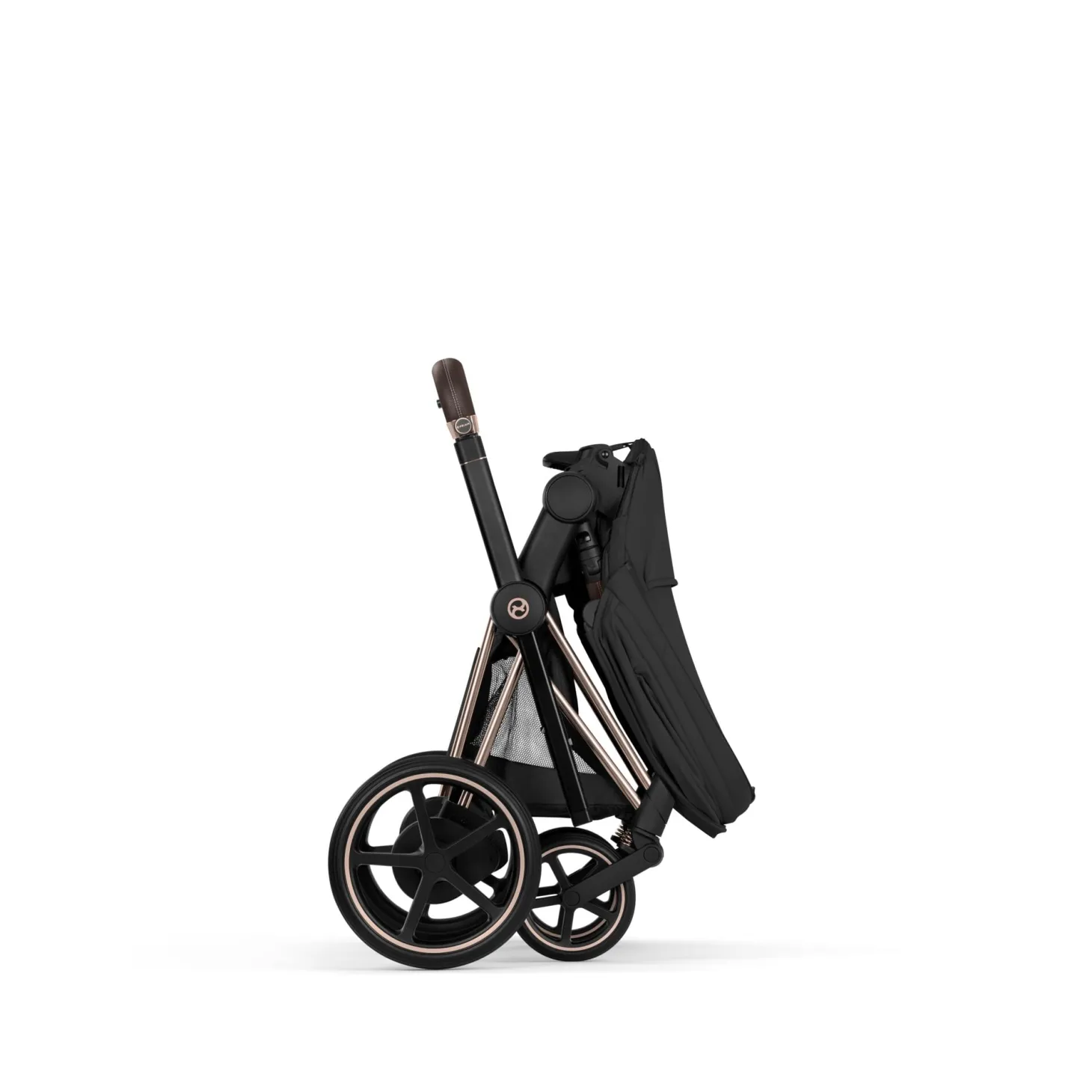 Cybex Poussette électrique tout-terrain Duo e-PRIAM Rose Gold / Sepia Black